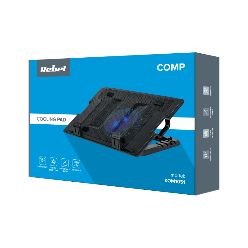 Podstawka chłodząca pod laptop 14-17" Rebel