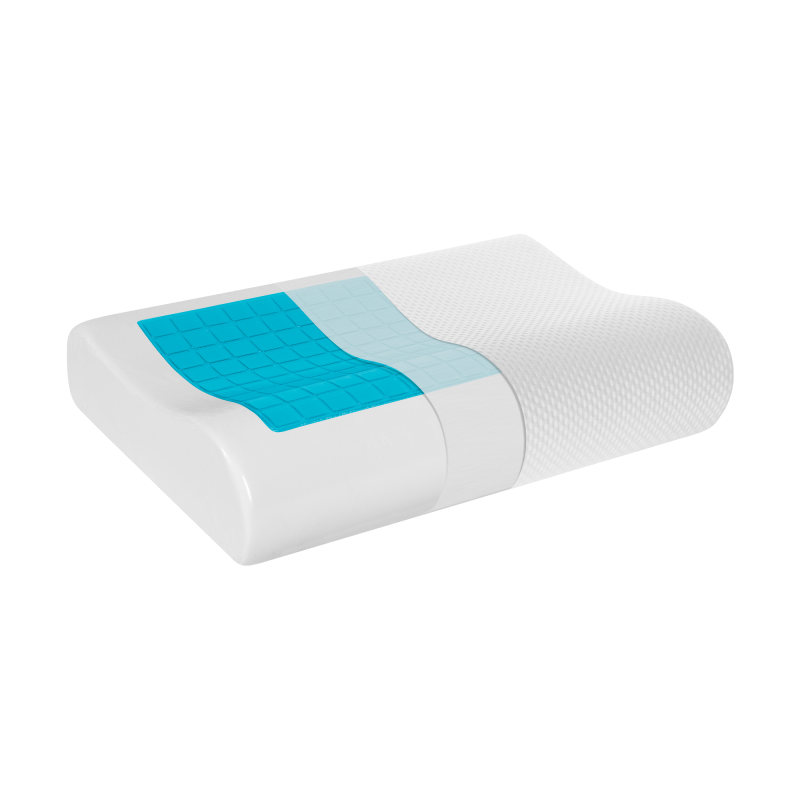 Poduszka ortopedyczna profilowana z pianki memory z żelem chłodzącym, REBEL ACTIVE