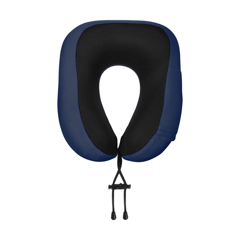 Poduszka turystyczna - podróżna z pianki MEMORY, REBEL ACTIVE , kolor niebieski