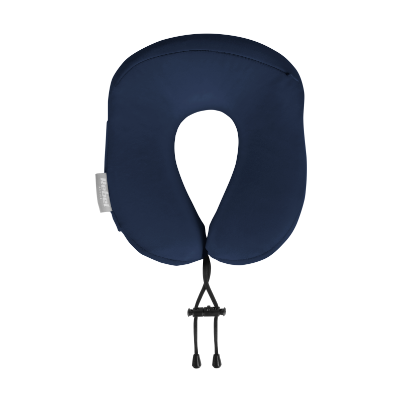 Poduszka turystyczna - podróżna z pianki MEMORY, REBEL ACTIVE , kolor niebieski