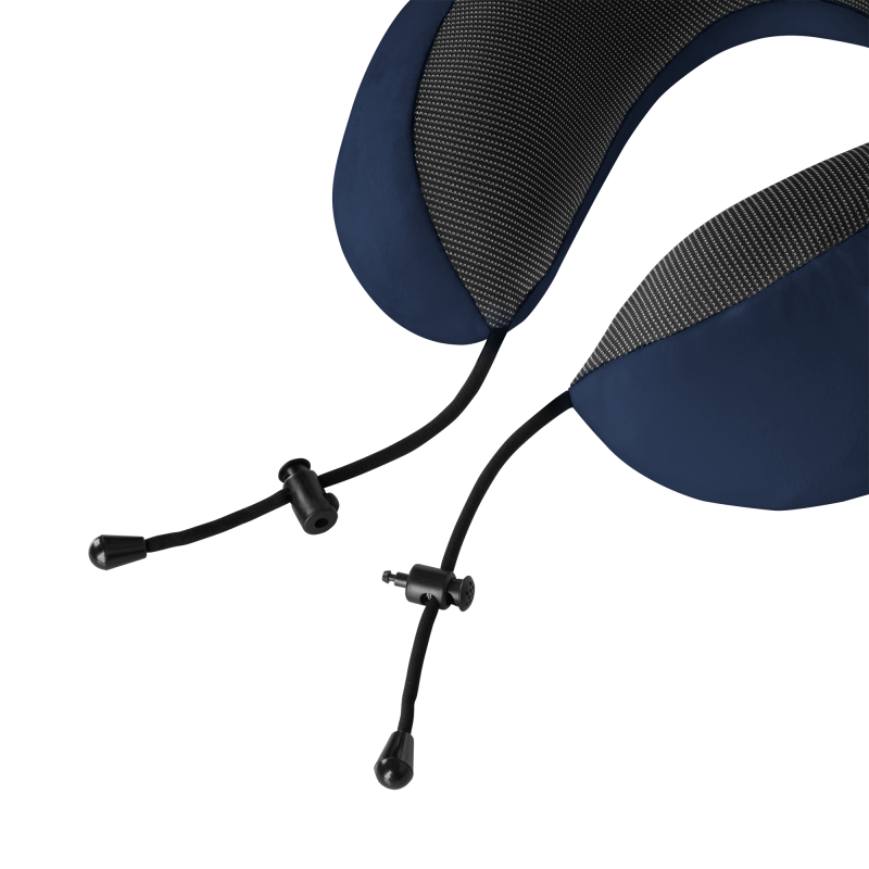 Poduszka turystyczna - podróżna z pianki MEMORY, REBEL ACTIVE , kolor niebieski