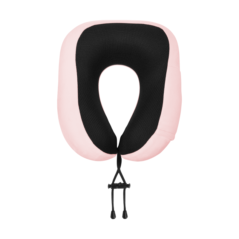 Poduszka turystyczna - podróżna z pianki MEMORY, REBEL ACTIVE , kolor różowy