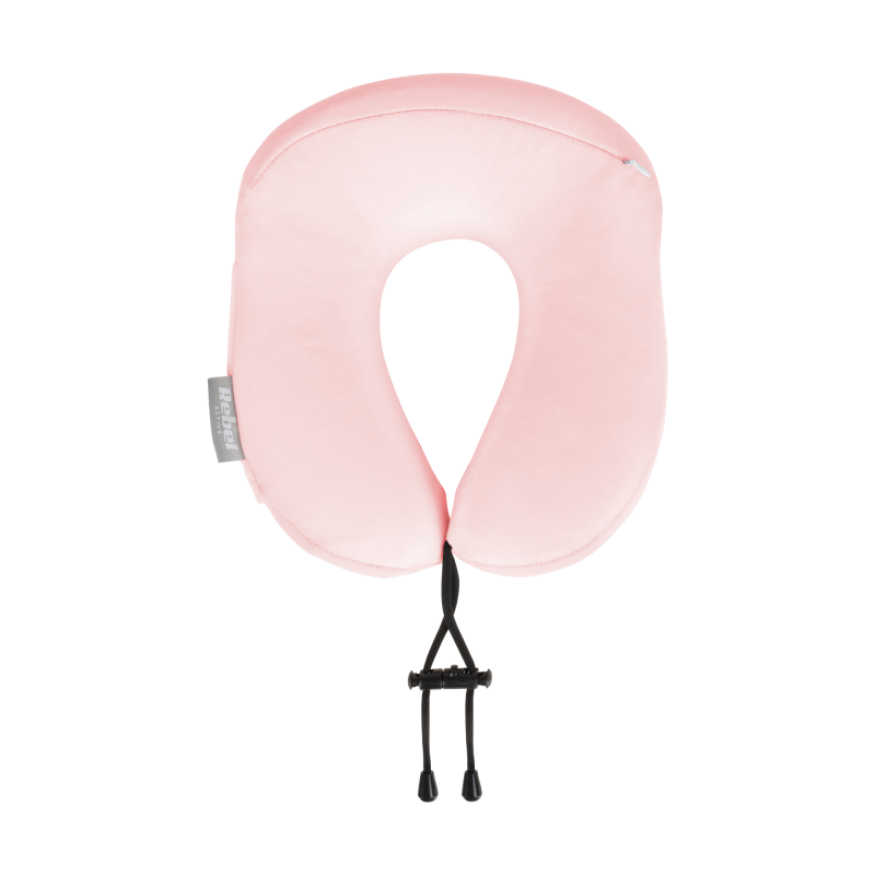 Poduszka turystyczna - podróżna z pianki MEMORY, REBEL ACTIVE , kolor różowy