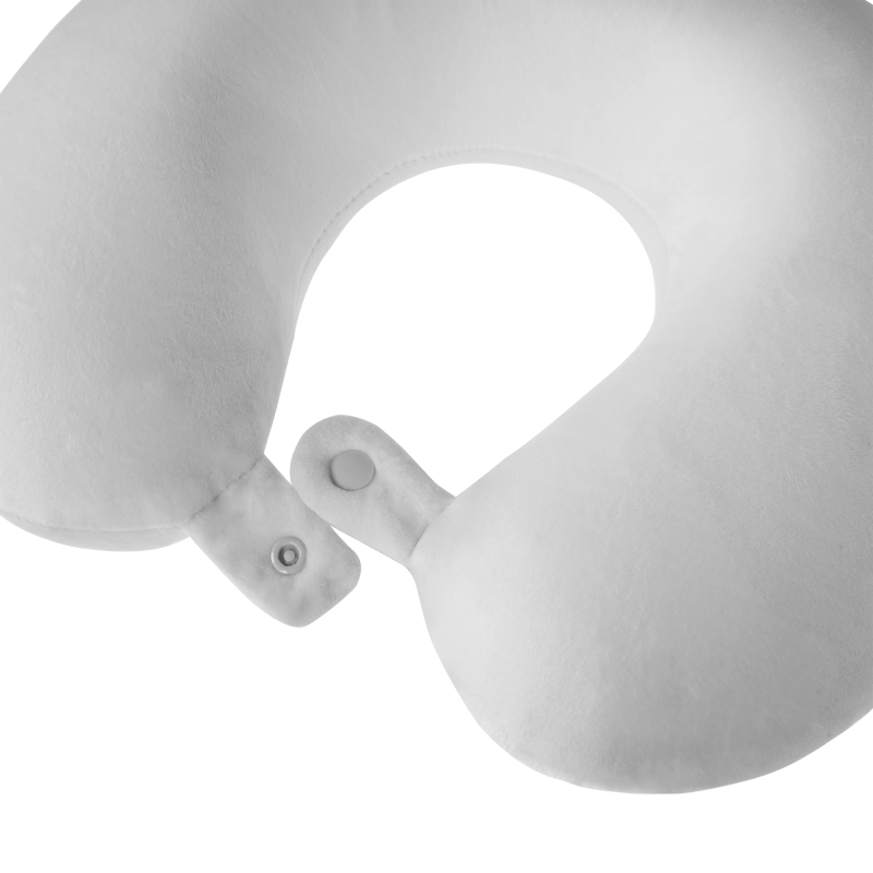 Poduszka turystyczna - podróżna z pianki MEMORY, REBEL ACTIVE , kolor szary