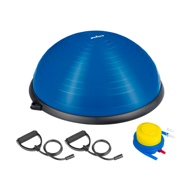 Półpiłka do balansowania, trener równowagi 58cm + pompka, REBEL ACTIVE
