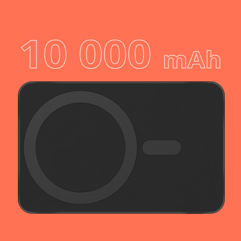 POWERBANK indukcyjny Kruger&Matz 10000 mAh magnetyczny czarny