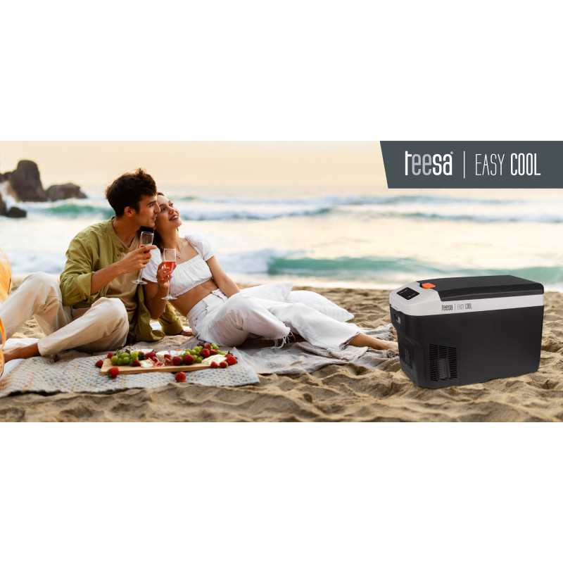 Profesjonalna lodówka turystyczna kompresorowa TEESA z funkcją mrożenia 25L DC12/24V AC 230V