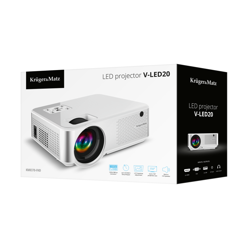 Projektor LED FulHD Kruger&Matz V-LED20