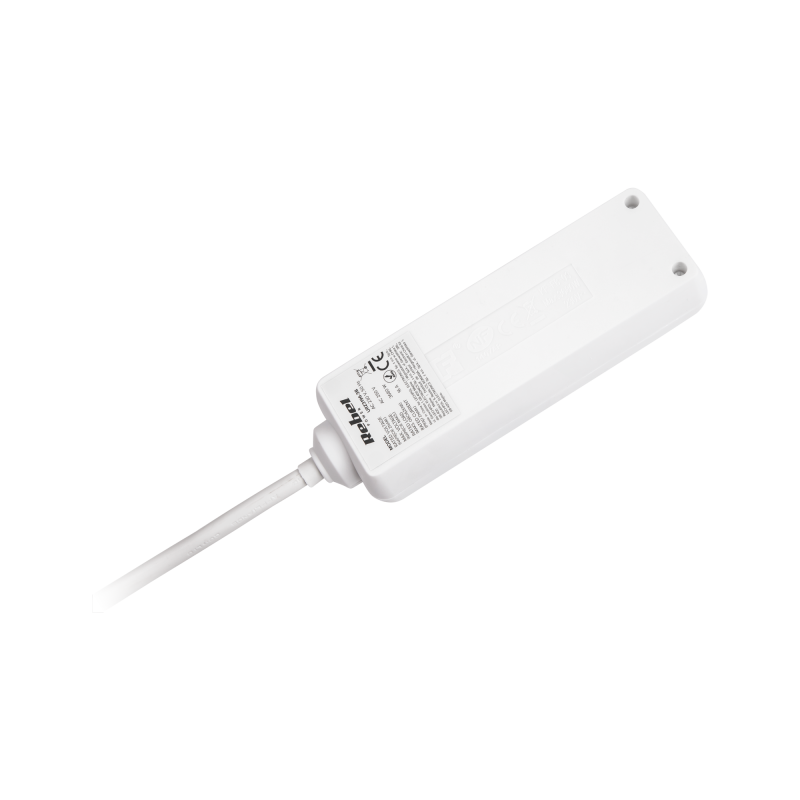 Przedłużacz biały Rebel 3 gniazda, kabel 3m (3x1,5mm), bez przełącznika