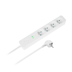 Przedłużacz sieciowy Rebel 4 gniazda z wyłącznikiem - 3m.