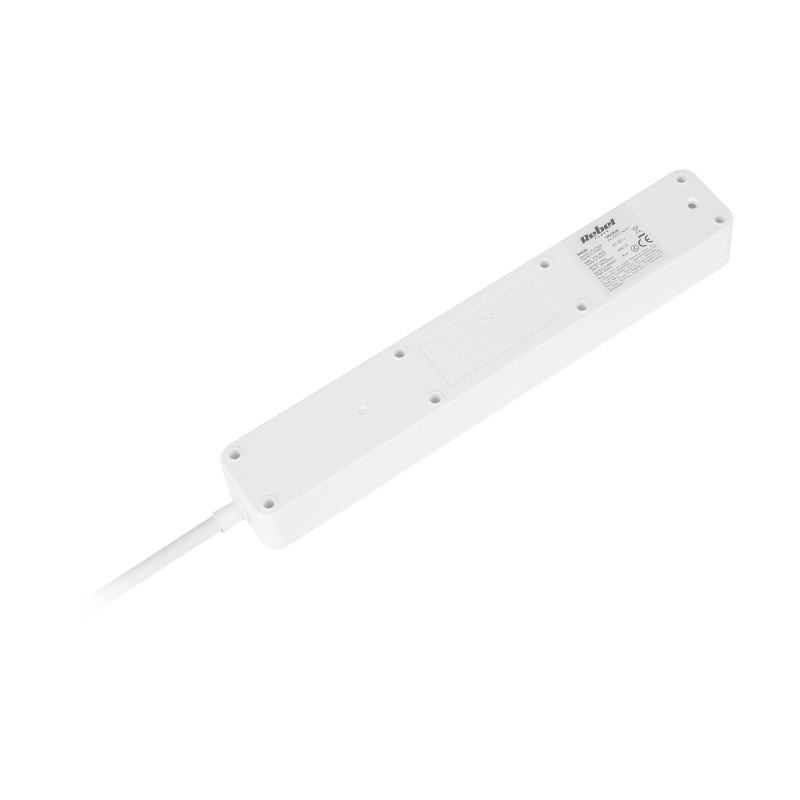 Przedłużacz sieciowy Rebel 4 gniazda z wyłącznikiem - 3m.