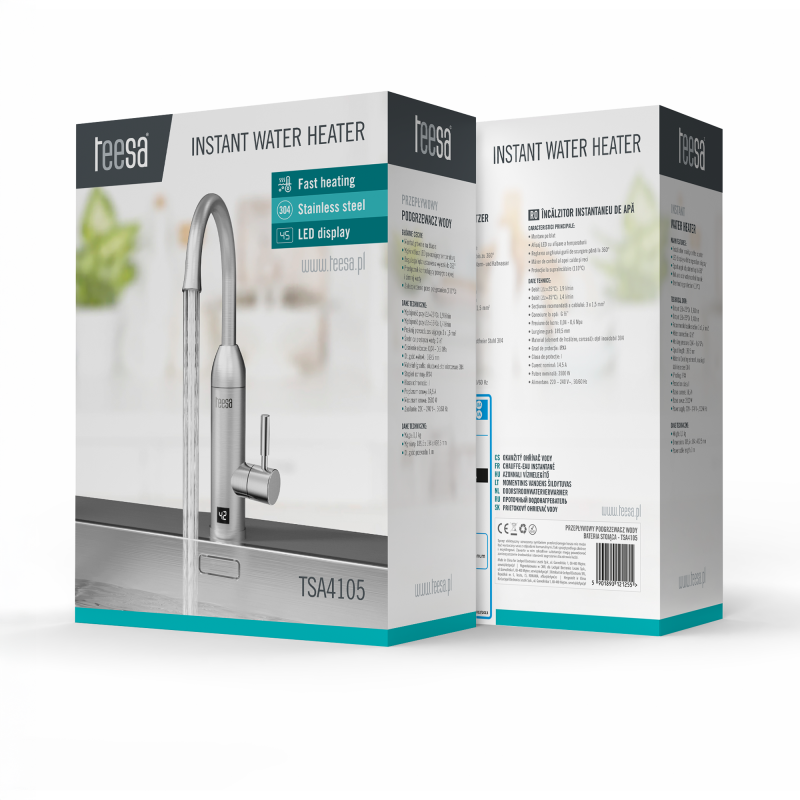 Przepływowy podgrzewacz wody - bateria kuchenna
