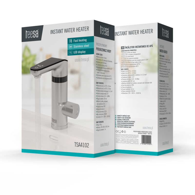 Przepływowy podgrzewacz wody - bateria stojąca