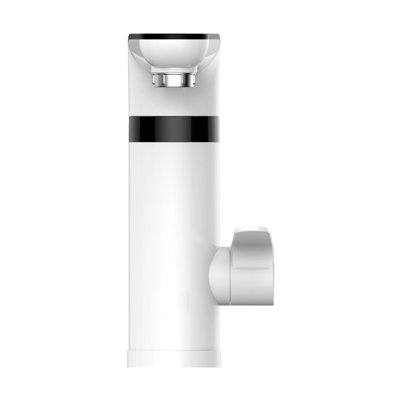 Przepływowy podgrzewacz wody - bateria stojąca biała