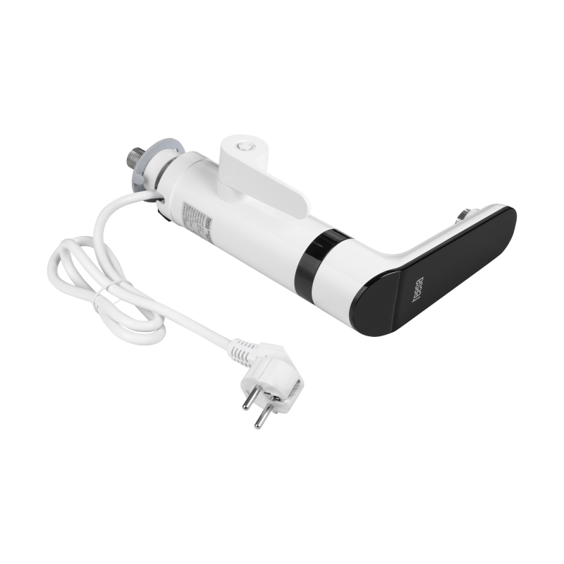 Przepływowy podgrzewacz wody - bateria stojąca biała