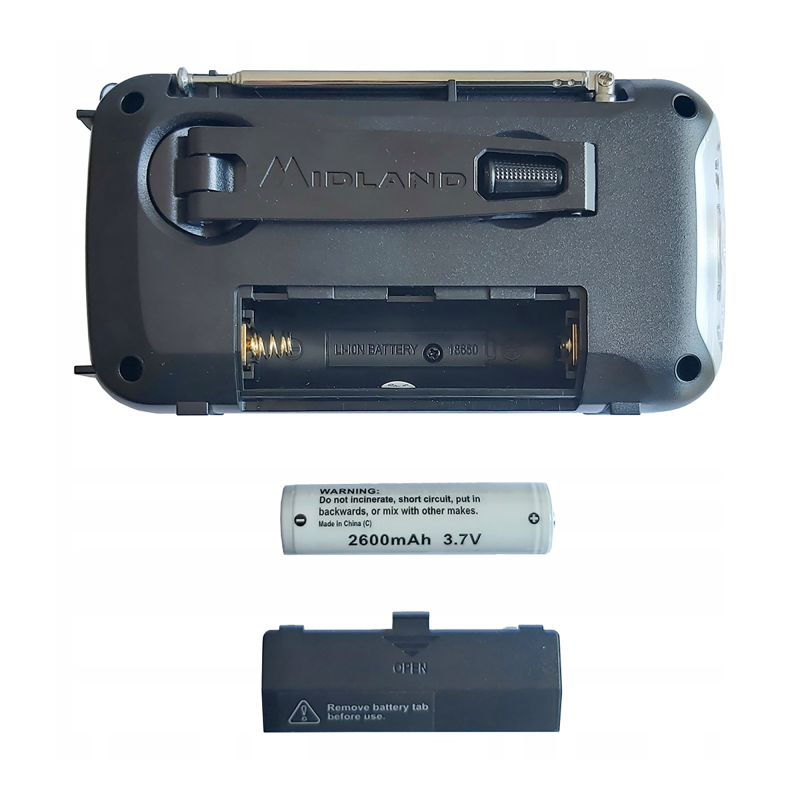 Radio alarmowe Midland ER100 z akumulatorem 2600mAh