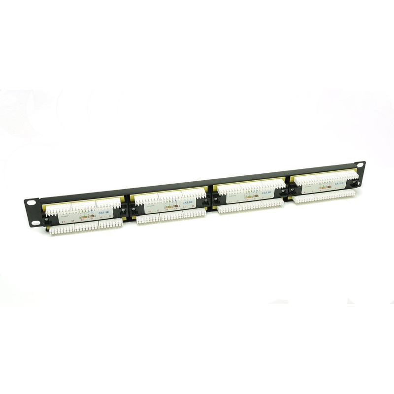 PATCH PANEL 19" UTP KAT. 5e 24 PORTY 1U BEZ PODPORY D-LAN