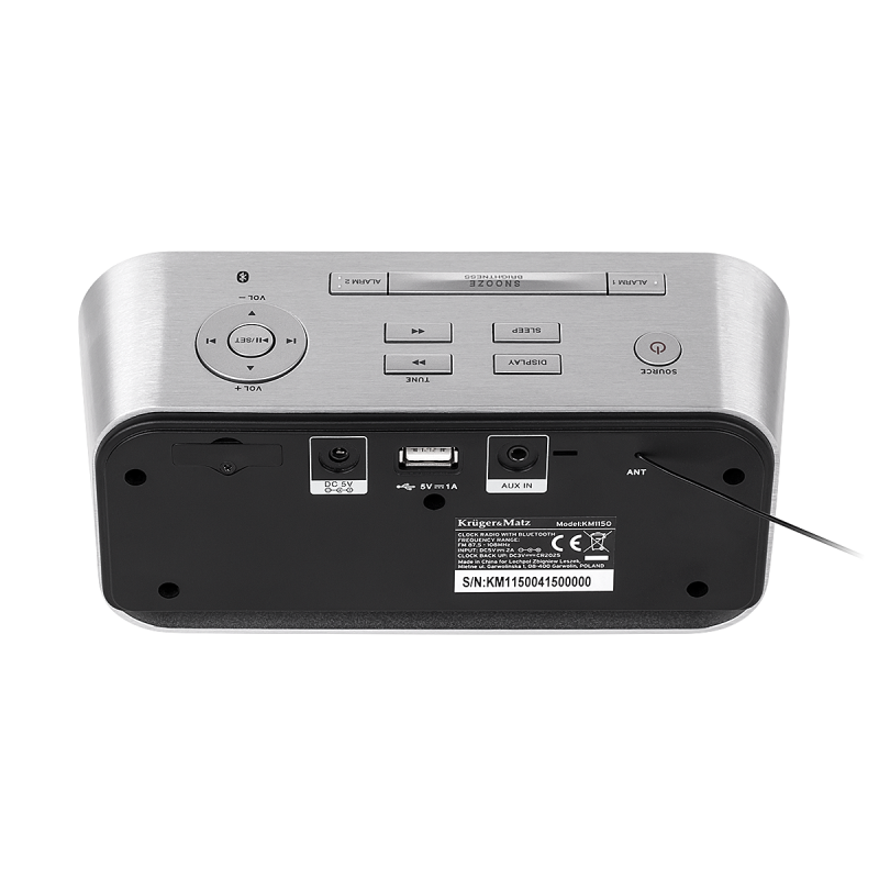 Radiobudzik Kruger&Matz KM1150 , BLUETOOTH , AUX, USB
