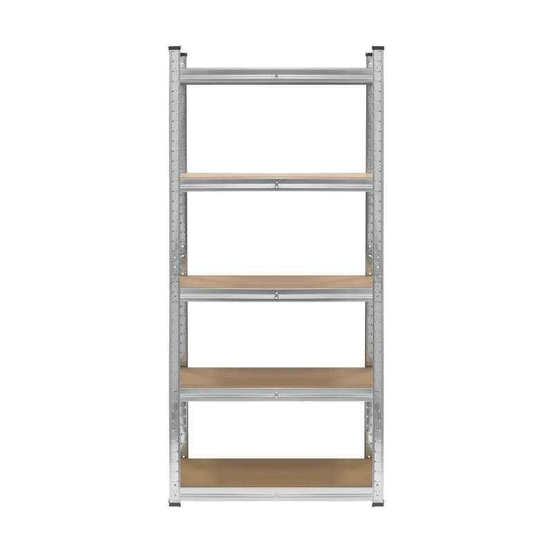 Regał metalowy magazynowy 150x70x30 srebrny Rebel
