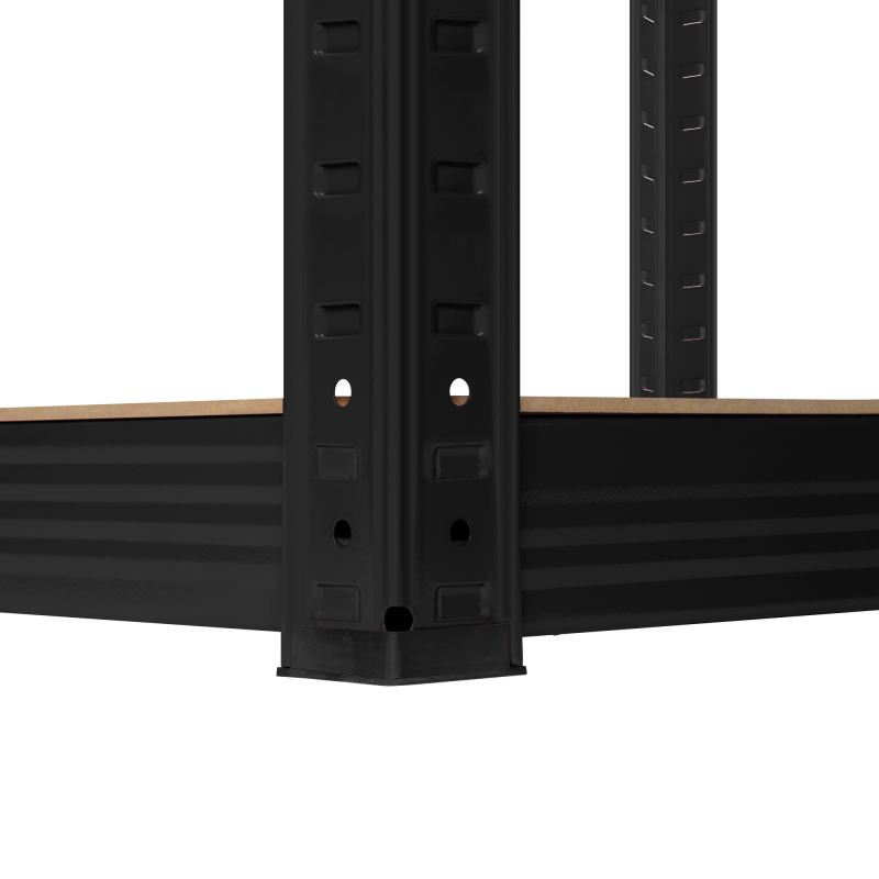 Regał metalowy magazynowy 180x90x40 czarny Rebel