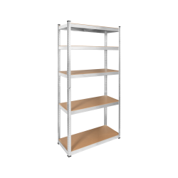 Regał metalowy magazynowy 180x90x40 srebrny Rebel