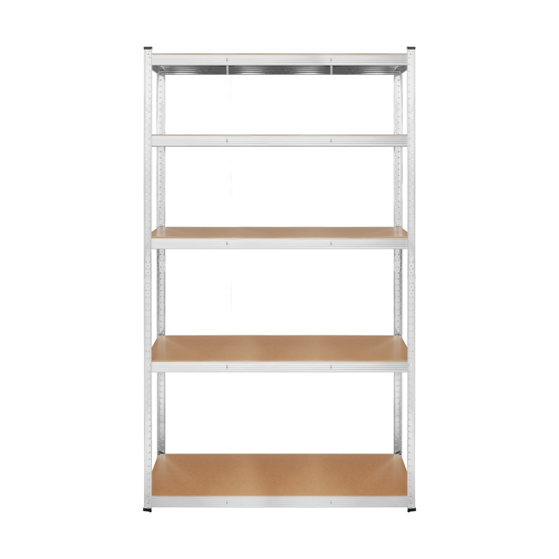 Regał metalowy magazynowy 205x120x45 srebrny Rebel
