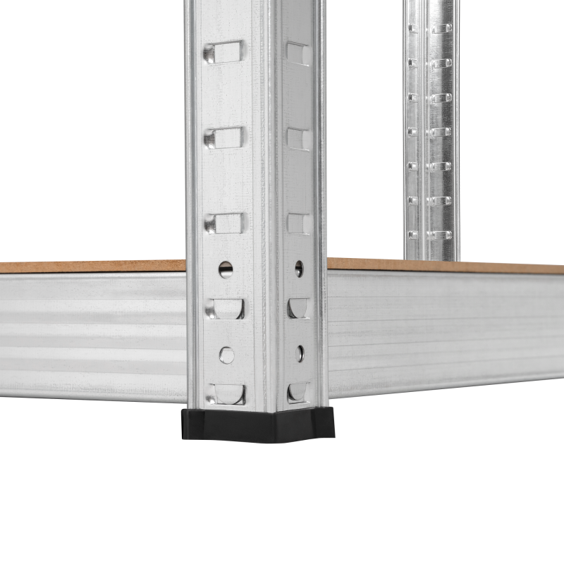 Regał metalowy magazynowy narożny 180x40x70 srebrny Rebel