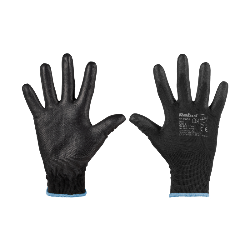 Rękawice robocze poliuretanowe CS-P002 r.9 L (12kpl.)