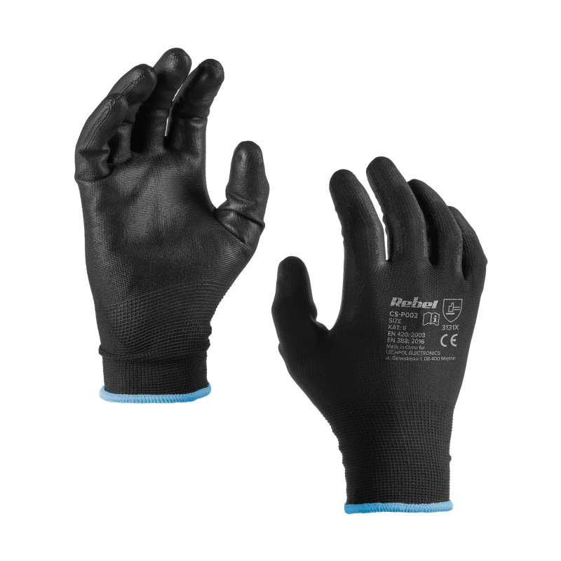 Rękawice robocze poliuretanowe CS-P002 r.9 L (2kpl.)
