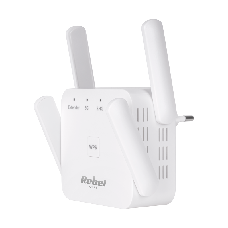 Repeater - wzmacniacz sieci bezprzewodowej 2.4+5 GHz Rebel