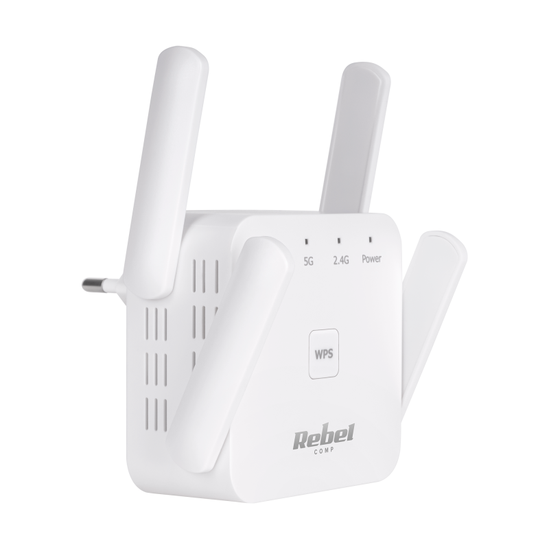 Repeater - wzmacniacz sieci bezprzewodowej 2.4+5 GHz Rebel