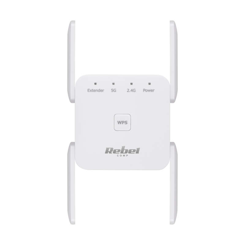 Repeater - wzmacniacz sieci bezprzewodowej 2.4+5 GHz Rebel