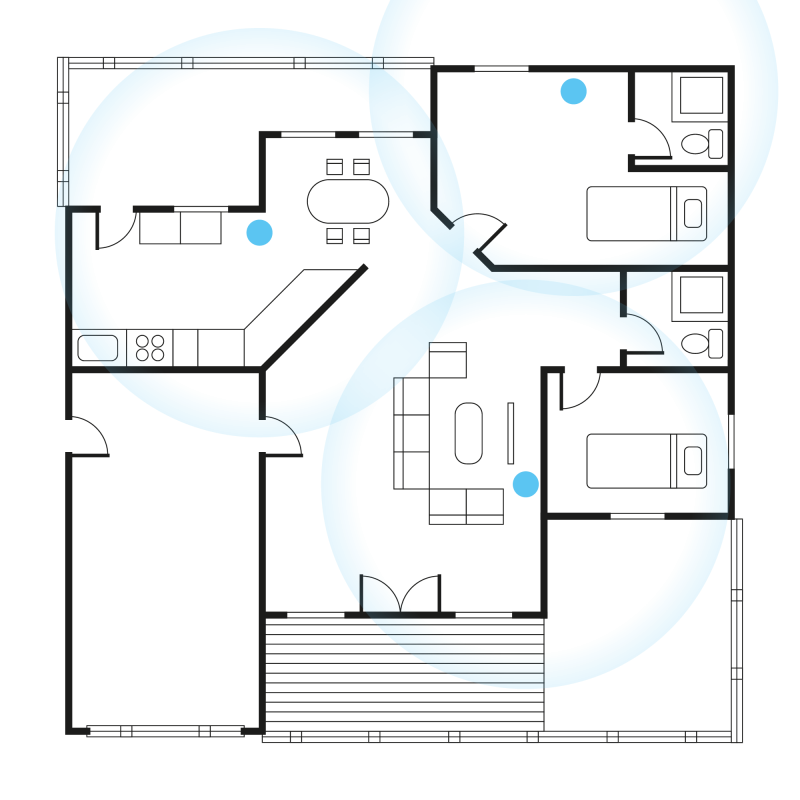 Repeater - wzmacniacz sieci bezprzewodowej 2.4+5 GHz Rebel