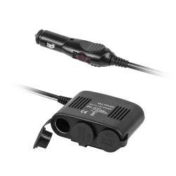 Rozgałęziacz gniazda zapalniczki x3 z gniazdem zapalniczki master