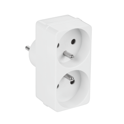 Rozgałęziacz sieciowy Rebel 1 wtyk / 2 gniazda