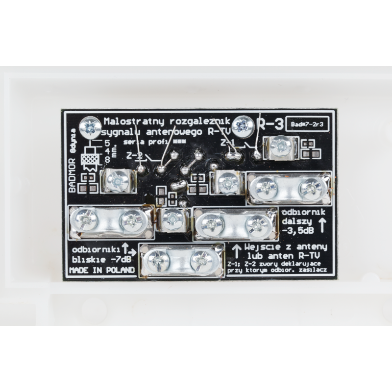Rozgałęziacz sygnału antenowego R3 R-TV 1-69+UKF zew.BADMOR