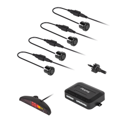 Samochodowe czujniki parkowania z wyświetlaczem (tył) Peiying – czarne