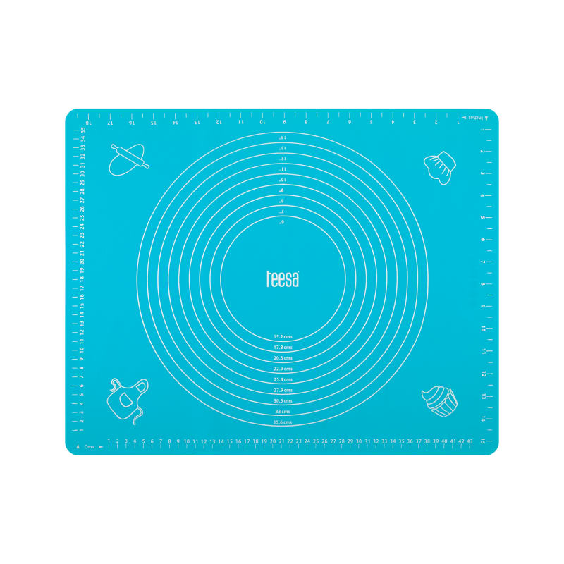 Silikonowa stolnica 50x40 cm niebieska