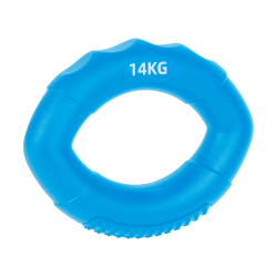 Silikonowy ściskacz do rąk do rehabilitacji rąk, 0 - 14 kg , niebieski , REBEL ACTIVE