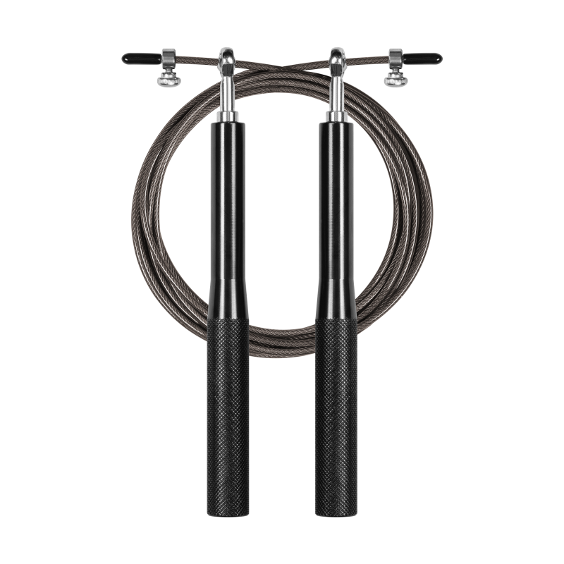 Skakanka bokserska aluminiowa z matalowym łożyskiem 300cm regulowana, REBEL ACTIVE