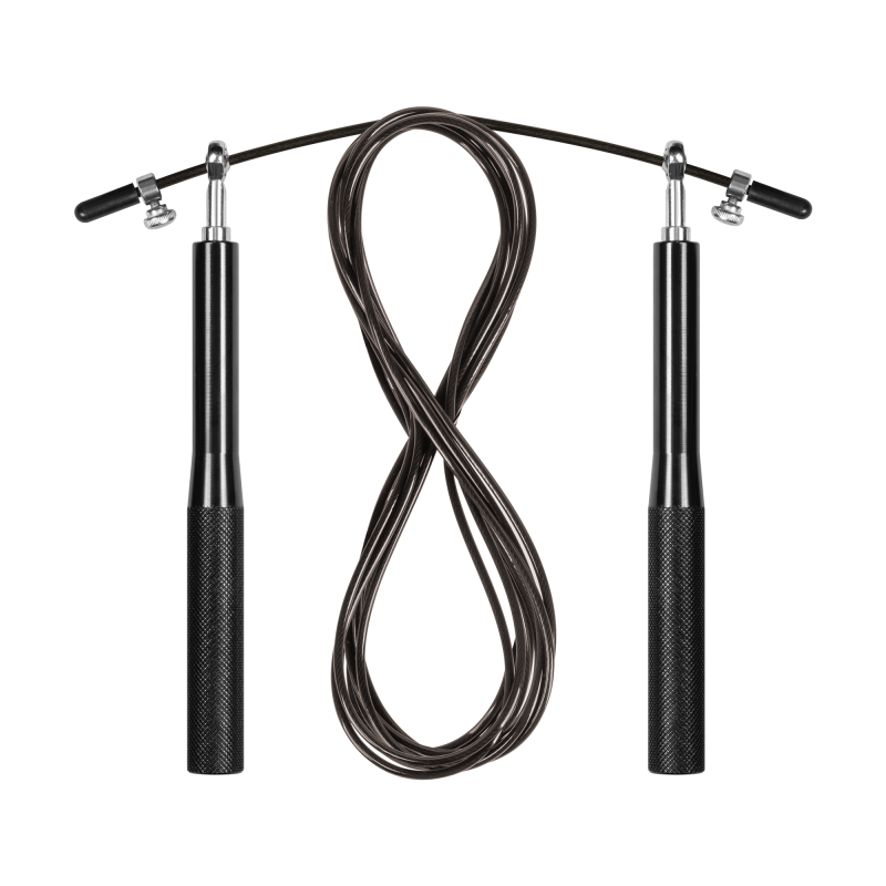 Skakanka bokserska aluminiowa z matalowym łożyskiem 300cm regulowana, REBEL ACTIVE