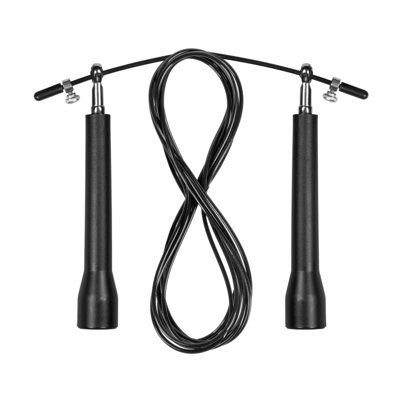 Skakanka bokserska plastikowa z metalowym łożyskiem 300cm regulowana, REBEL ACTIVE