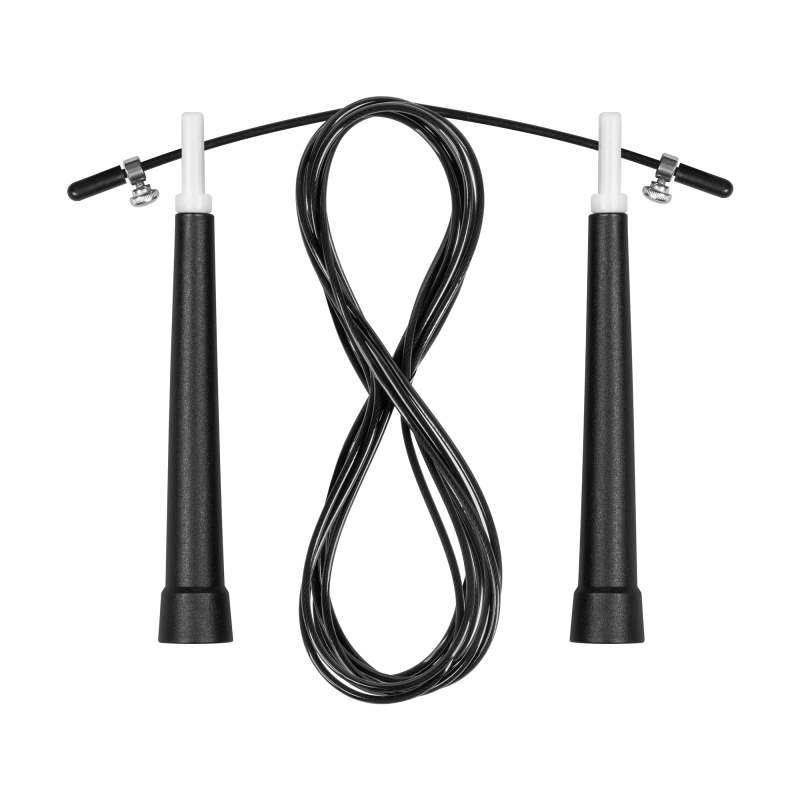 Skakanka bokserska plastikowa z plastikowym łożyskiem 300cm regulowana, REBEL ACTIVE