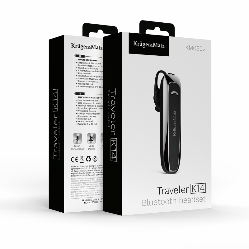 Słuchawka Bluetooth Kruger&Matz Traveler K14