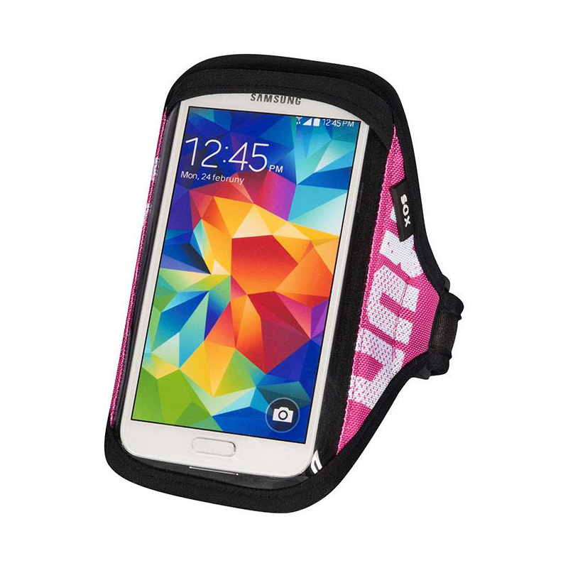 SOX opaska sportowa na smartfon RUN AWAY S/M 25-33cm różowa