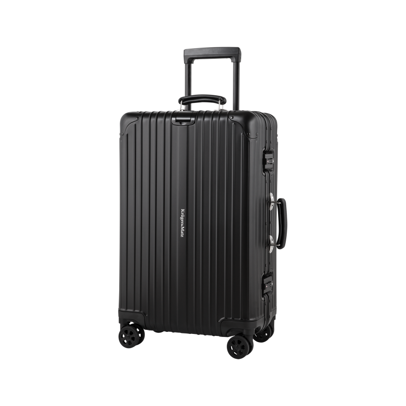Średnia walizka aluminiowa na kółkach Kruger&Matz czarna