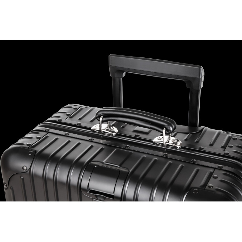 Średnia walizka aluminiowa na kółkach Kruger&Matz czarna