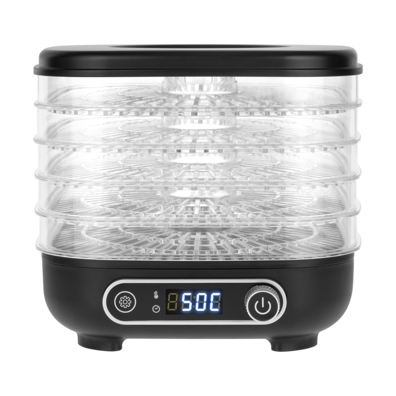 Suszarka do grzybów , warzyw , owoców , 300W , 5 sit , wyświetlacz , termoobieg , TEESA