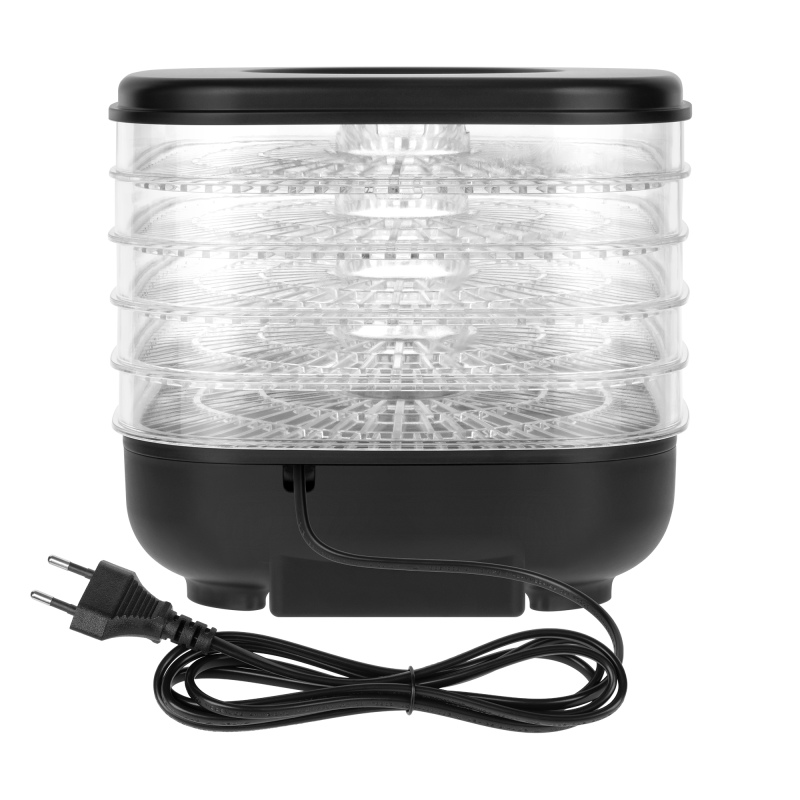 Suszarka do grzybów , warzyw , owoców , 300W , 5 sit , wyświetlacz , termoobieg , TEESA