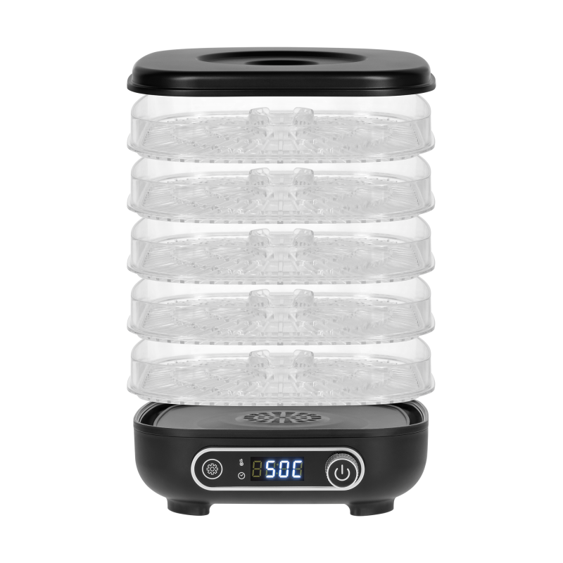 Suszarka do grzybów , warzyw , owoców , 300W , 5 sit , wyświetlacz , termoobieg , TEESA